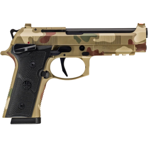 Beretta 92XI SAO Foreign Combat Series 9mm Luger Pistol 4.7" Barrel 10+1 Round Frogskin Camo Slide Black Grip Frogskin Camo Frame