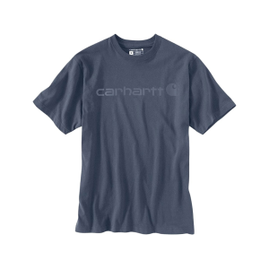 Carhartt Men's Loose Fit Heavyweight Logo Graphic Short Sleeve T Shirt Bluestone 2XL
