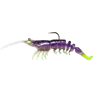 Z-Man Prawn Starz 2.5" Shrimp Plum Chartreuse