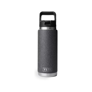 YETI Rambler 26 oz Vacuum Insulated Bottle Black Forest Green Black Stone