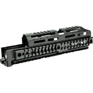 Midwest Industries AK Alpha Quad Rail Handguard AK-47 10" M-LOK Aluminum Black