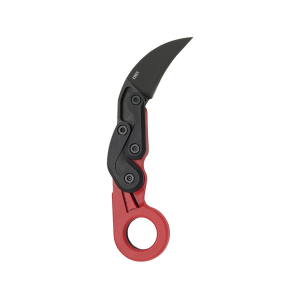 CRKT Provoke Pocket Knife 2.47" Hawkbill 1.4116 Stonewashed Blade Grivory Handle Red