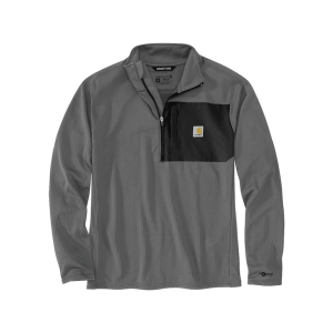 Carhartt Men's Force Relaxed Fit Quarter Zip Shirt Steel 3XL