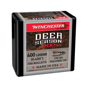 Winchester Deer Season XP 400 Legend, 40 Caliber (400 Diameter) Bullets 190 Grain Polymer Tip Box of 100
