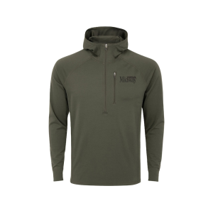MidwayUSA Men's Midweight Performance Series Hoodie Merino Wool Base Layer Shirt Loden XL