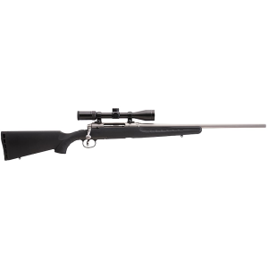 Savage Arms Axis XP Bolt Action Rifle 308 Winchester 22" Stainless Barrel Stainless Frame Black Field Stock with Scope