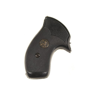 Pachmayr Compac Professional Grips for S&W J-Frame Round Butt Rubber Black
