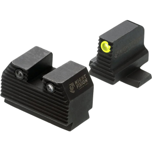 Night Fision Optic Height Night Sight Set for Sig P320 with RMR, 507c Yellow Front