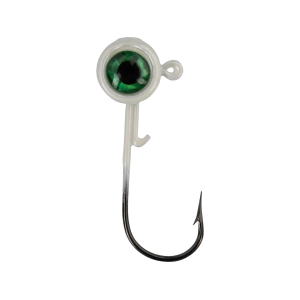 ACC Crappie Stix Big Eye 1/24oz Round Ball Jighead White