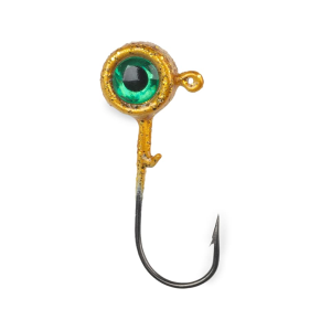 ACC Crappie Stix Big Eye 1/24oz Round Ball Jighead Gold