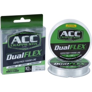 ACC Crappie Stix DUALFlex Copolymer Monofilament Fishing Line 10lb 300yd Clear