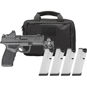 Springfield Armory Hellcat Pro Comp OSP Gear Pac 9mm Luger Pistol 3.8" Barrel 17+1 Round Melonite Slide Black Grip Black Frame Red Dot