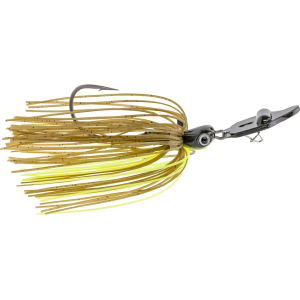 Strike King Rattling Thunder Cricket Bladed Jig Green Pumpkin Chartreuse 3/8 oz