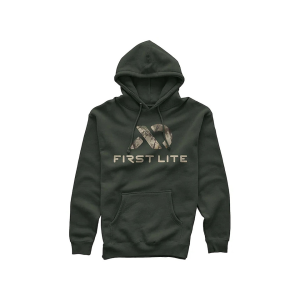First Lite Men's Typha Logo Hoodie Army Green Medium