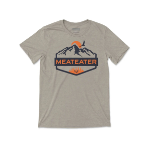 MeatEater Men's Soar Above Short Sleeve Crew Neck T Shirt Oatmeal Heather XL