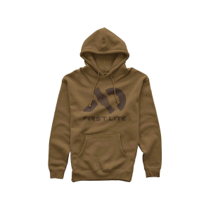 First Lite Men's Duck Call Logo 2.0 Hoodie Saddle XL
