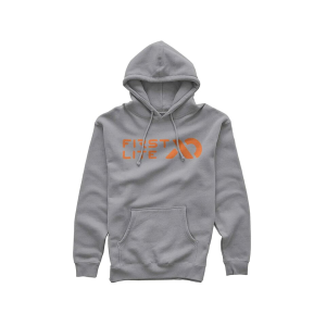 First Lite Men's Horizontal Logo Hoodie Gray Heather Large