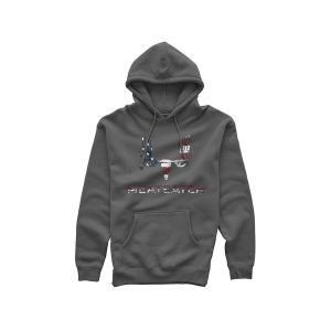 MeatEater Men's Flag Fill Logo Hoodie Charcoal Heather 2XL