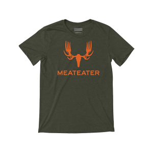 MeatEater Men's Primary Logo Short Sleeve Crew Neck T Shirt Military 2XL