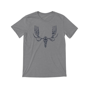 MeatEater Men's Gear Forks Short Sleeve Crew Neck T Shirt Gray Heather 2XL