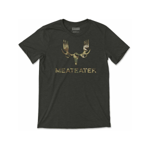 MeatEater Men's Camo Forks Short Sleeve Crew Neck T Shirt Military Large