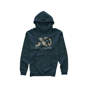 First Lite Men's Pheasant Logo Hoodie Navy XL