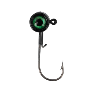 ACC Crappie Stix Big Eye 1/24oz Round Ball Jighead Black