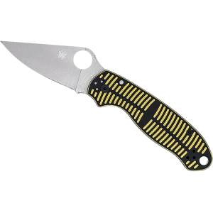 Spyderco Para 3 Salt Pocket Knife 2.93" Drop Point CPM MagnaCut Satin Blade G-10 Handle Yellow - Spyderco