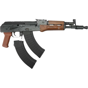 Pioneer Arms Hellpup Pro 7.62x39mm Pistol 11.25" Threaded Barrel 30+1 Round Blued Slide Wood Grip Blued Frame
