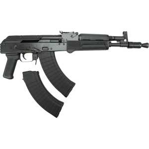 Pioneer Arms Hellpup Pro 7.62x39mm Pistol 11.25" Threaded Barrel 30+1 Round Blued Slide Black Grip Blued Frame