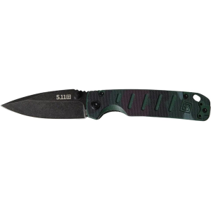5.11 Braddock Mini Pocket Knife 3" Drop Point D2 Black Blade G-10 Handle Tactical Camo
