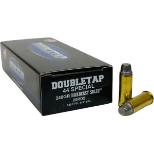 DoubleTap Hardcast Solid 44 Special Ammo 240 Grain Semi-Wadcutter Box of 20