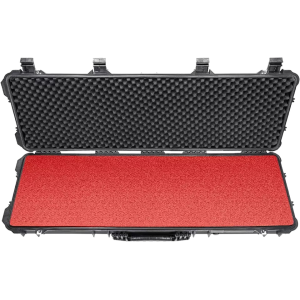 Eylar Hard Rifle Case with Ragar XP Crosslinked Red Foam Insert 44" Black