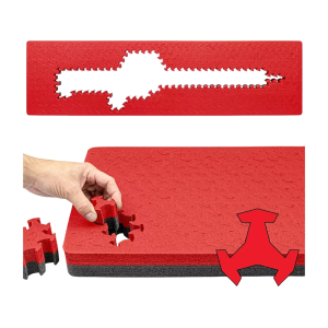 Eylar Ragar Crosslinked Foam Insert for Hard Cases 50.5" x 13.5" Red