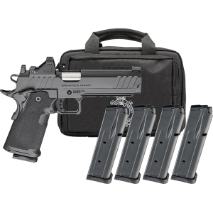 Springfield Armory 1911 DS Prodigy AOS Gear Pac 9mm Luger Pistol 5" Barrel 10+1 Round Black Cerakote Slide Black Grip Black Frame Red Dot