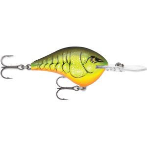Rapala DT 12 Crankbait Chartreuse Rootbeer Craw