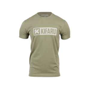 Kifaru Men's Logo Short Sleeve Crew Neck T Shirt Olive 2XL