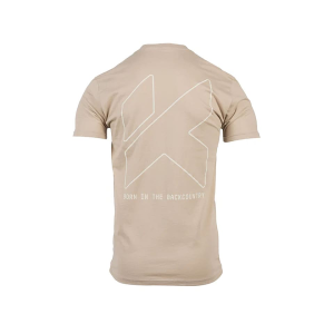 Kifaru Men's Staple Short Sleeve Crew Neck T Shirt Tan Large