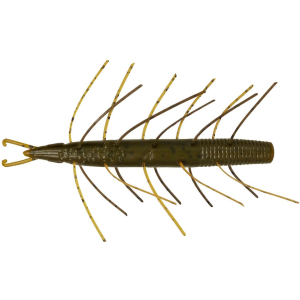 Big Bite Baits Fuzzy Scentsation Stick 4" Soft Stickbait Green Pumpkin Orange