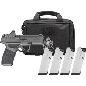 Springfield Armory Hellcat Pro OSP California Compliant Gear Pac 9mm Luger Pistol 3.8" Barrel 10+1 Round Melonite Slide Black Grip Black Frame Red Dot