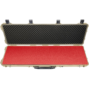 Eylar Hard Rifle Case with Ragar XP Crosslinked Red Foam Insert 53" Tan