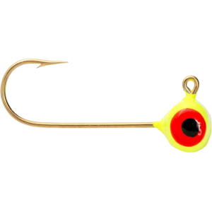 Mr. Crappie Teen-Zee Sausage Head 1/64oz Football Jighead Chartreuse
