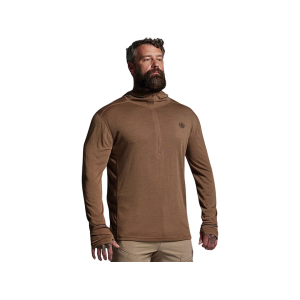 Born Primitive Men's Ridgeline 165 Quarter Zip Hoodie Coyote Brown XL