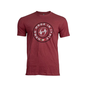 Crispi Boots Men's Sticker Short Sleeve Crew Neck T Shirt Cardinal Medium