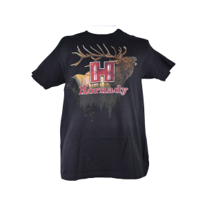 Hornady Men's Elk Short Sleeve Crew Neck T Shirt Black XL
