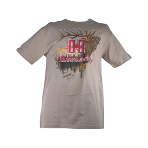 Hornady Men's Elk Short Sleeve Crew Neck T Shirt Coyote Large