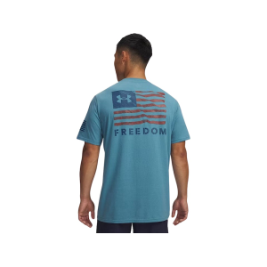 Under Armour Men's Freedom Banner Short Sleeve T Shirt Boundless Blue/Wham Blue Large