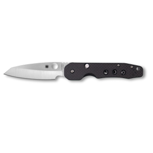 Spyderco Smock Pocket Knife 3.45" Wharncliffe CPM S30V Satin Blade Carbon Fiber/G-10 Handle Black