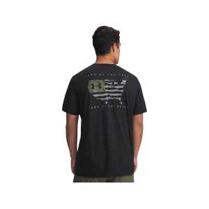 Under Armour Men's Freedom Flag USA Short Sleeve T Shirt Black/Titan Gray Medium