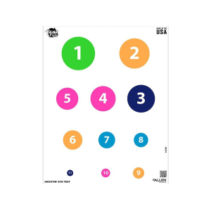 Allen EZ Aim Fun Shootin Eye Test Paper Target 4PK